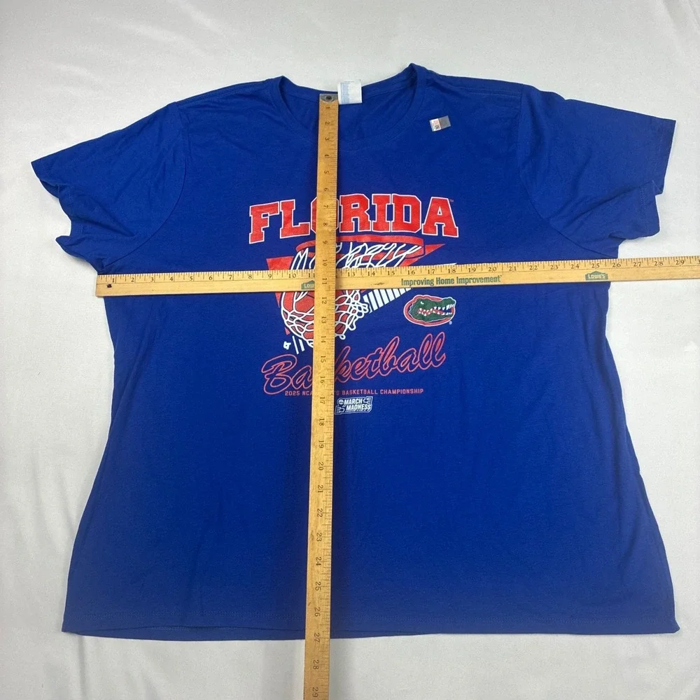 Florida Gators W 3XL March Madness Basketball T Shirt Blue NCAA Final Four Tee‎